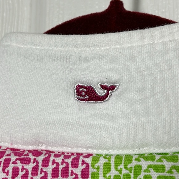 Vineyard Vines white 1/4 zip Classic Patchwork Shoulder Shep Shirt size Large - Picture 4 of 12